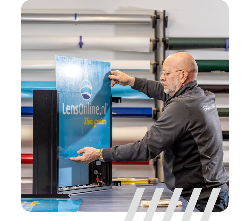 gevelreclame werknemer